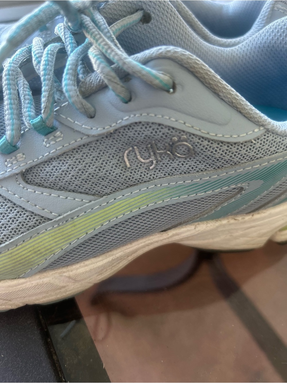 Ryka Light Blue and Mint Athletic Shoe